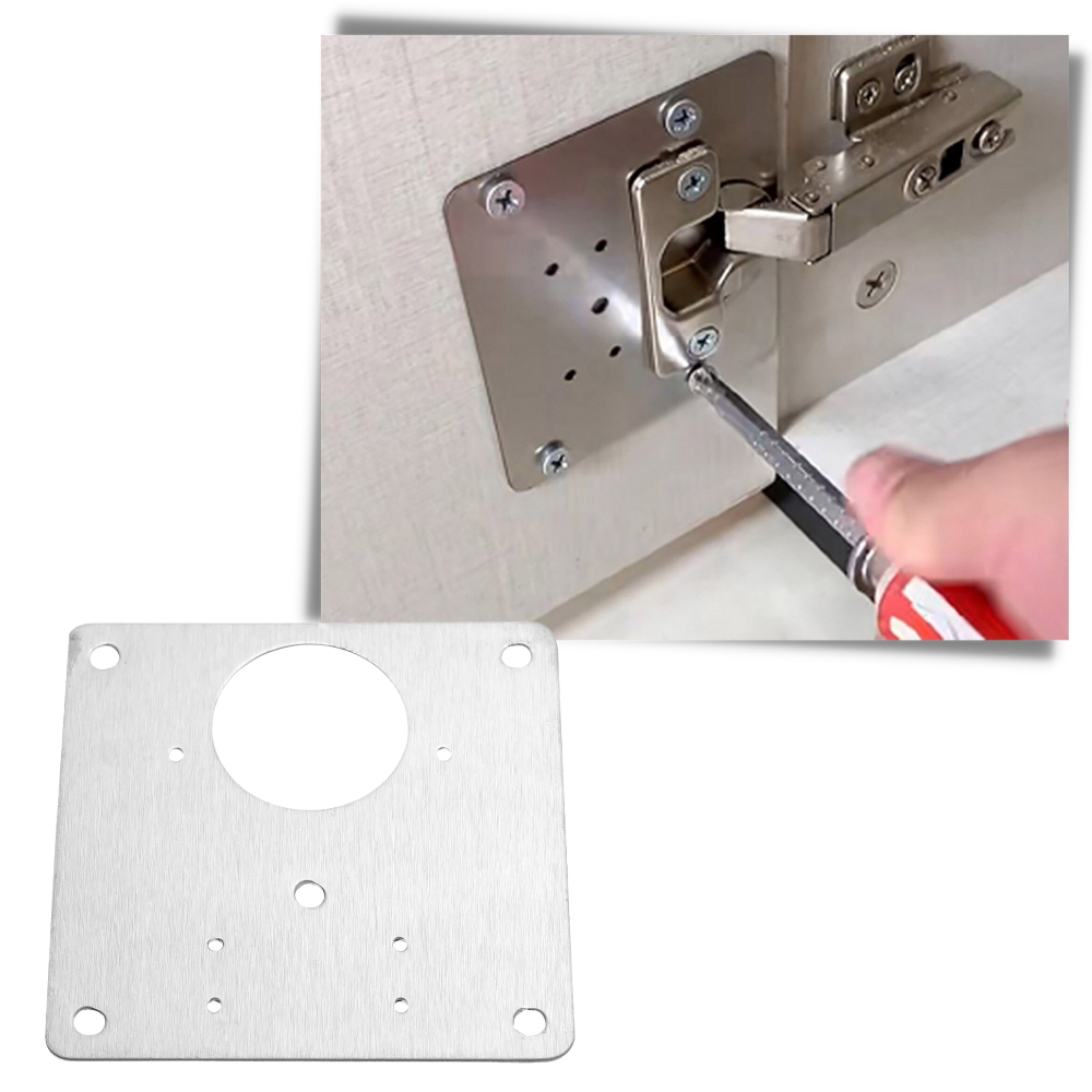 Set of Hinge Repair Plates