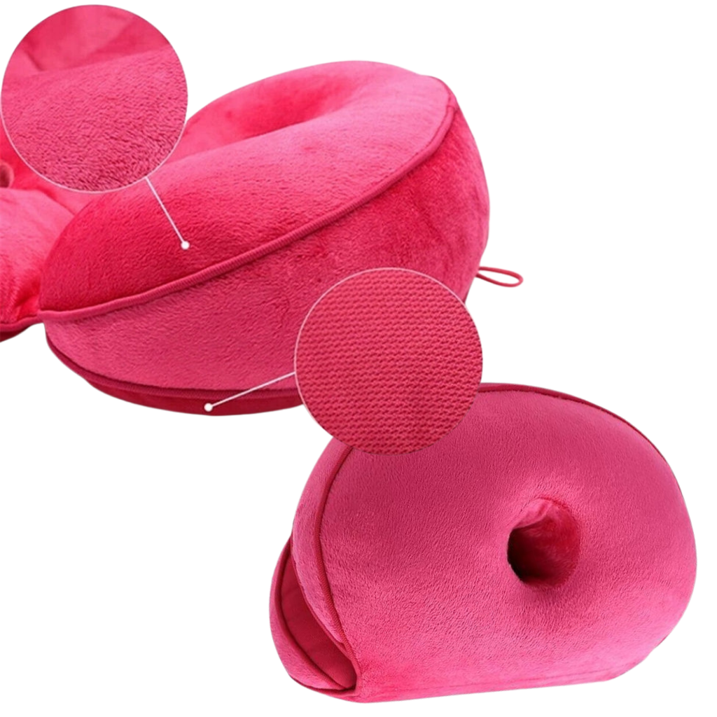 Dual buttock seat cushion