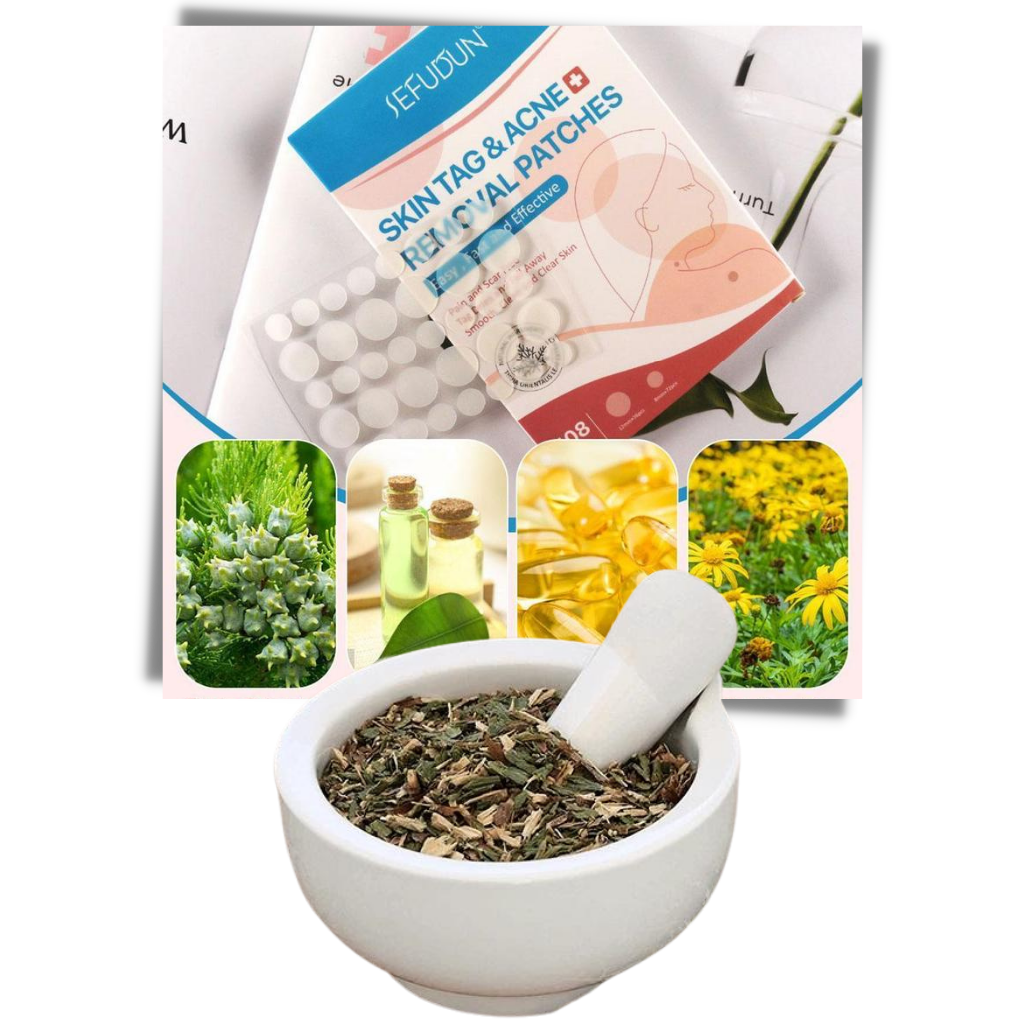 Skin tag removal treatment patch