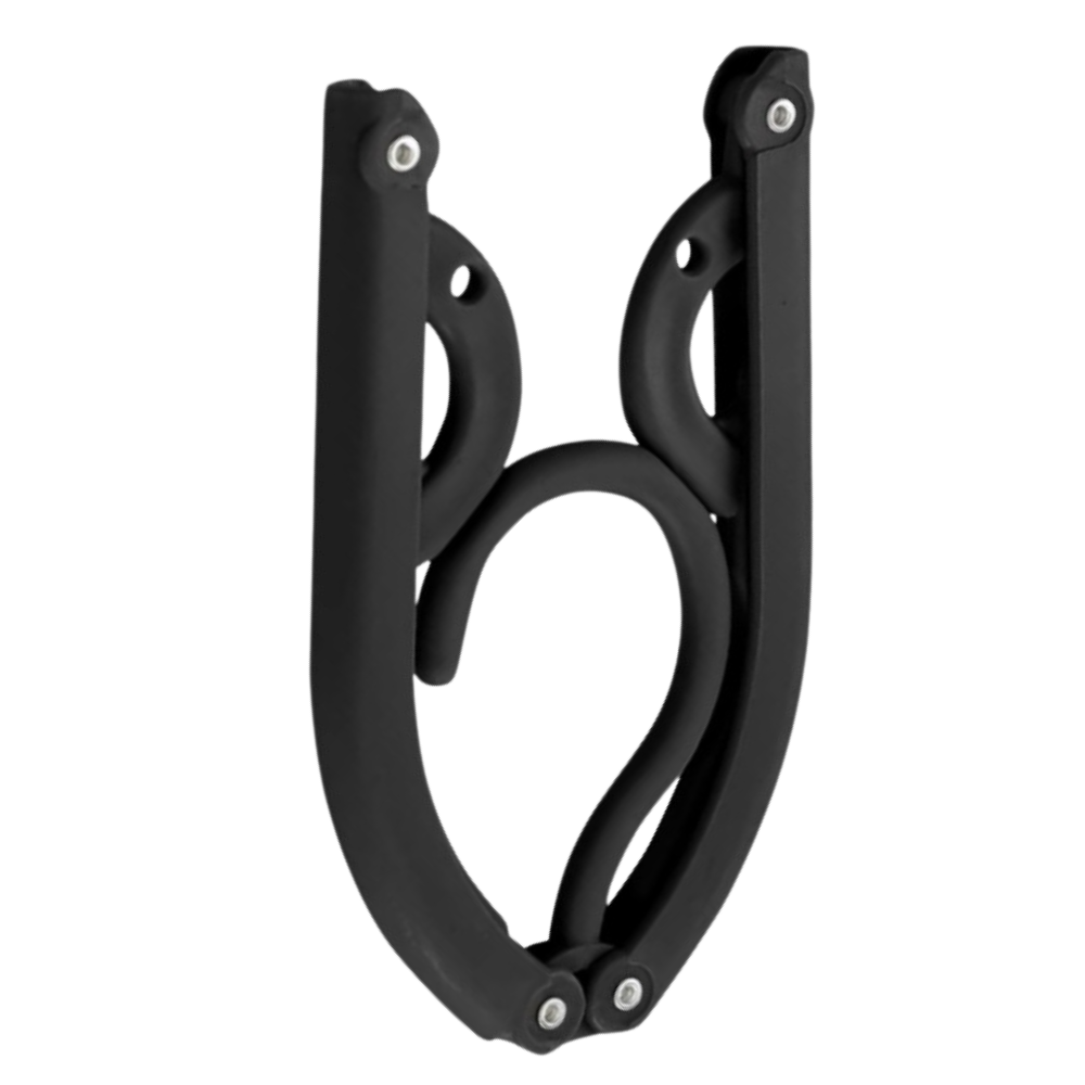 Dual-Size Foldable Clothes Hangers -Black - Ozerty
