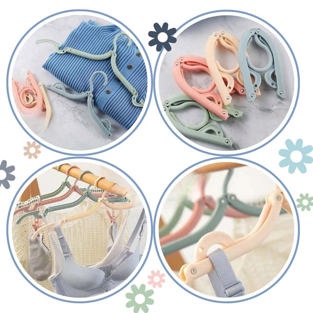 Dual-Size Foldable Clothes Hangers - Ozerty