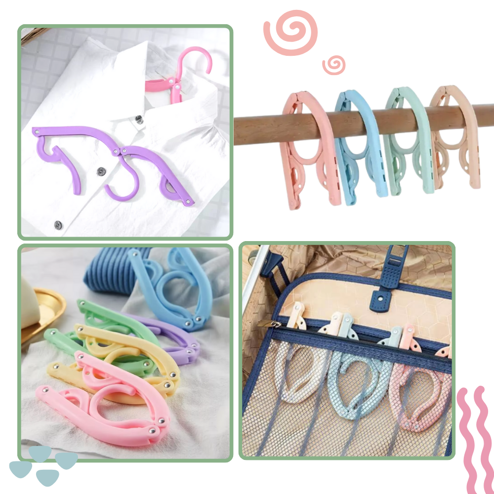 Dual-Size Foldable Clothes Hangers - Ozerty