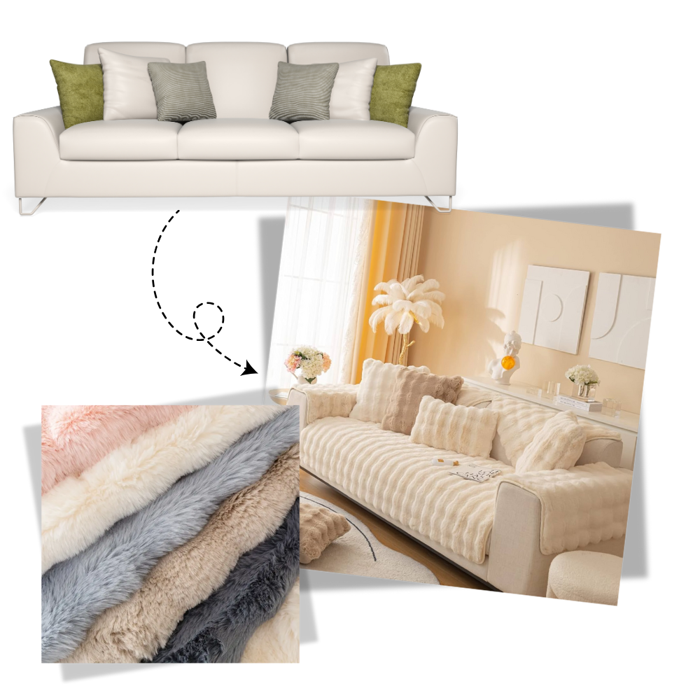 Luxurious Polyester Plush Couch Covers - Ozerty