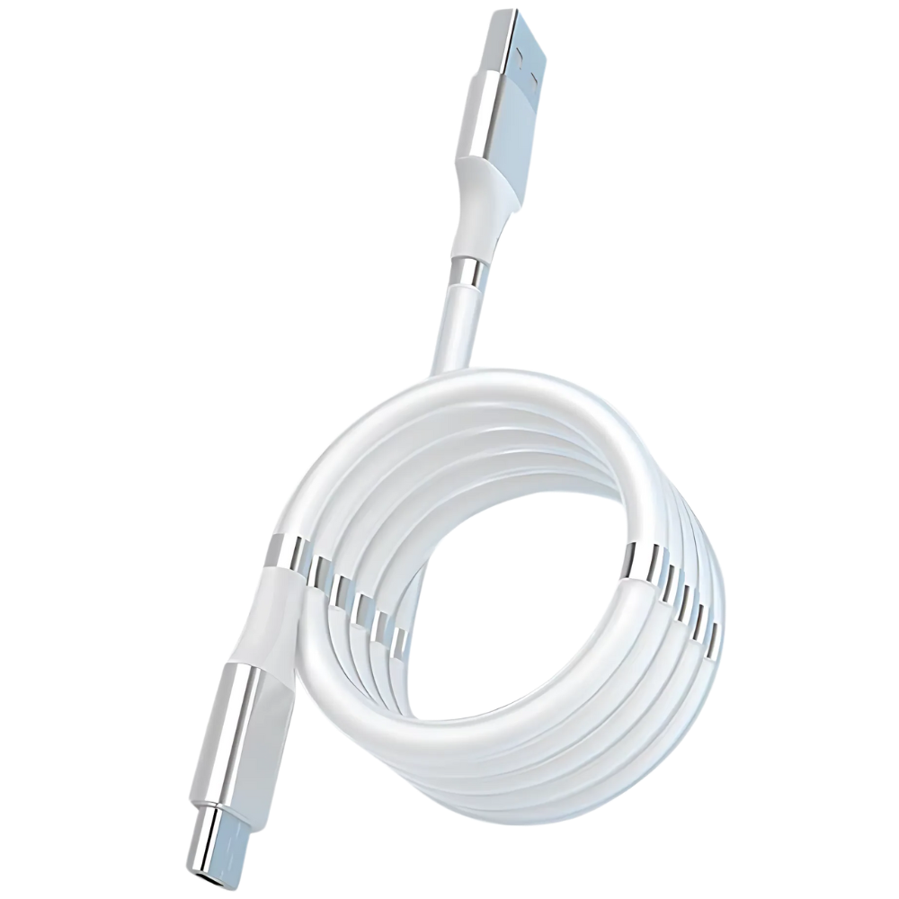 Magnetic Flex USB Cable -White - Ozerty