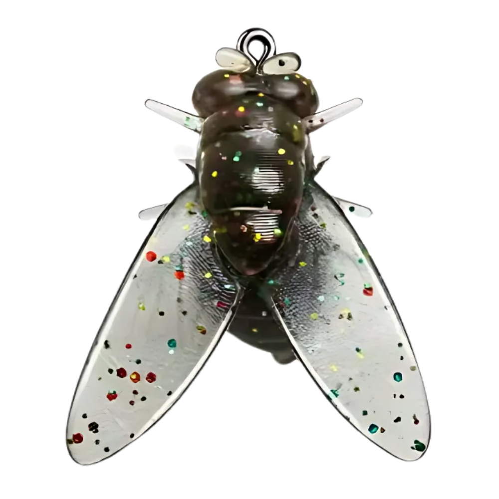 Realistic Fly Fishing Bait -Black - Ozerty