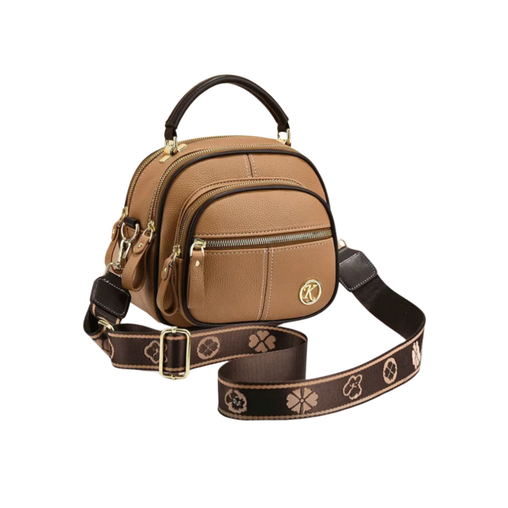 Timeless Vegan Sling Bag -Khaki - Ozerty