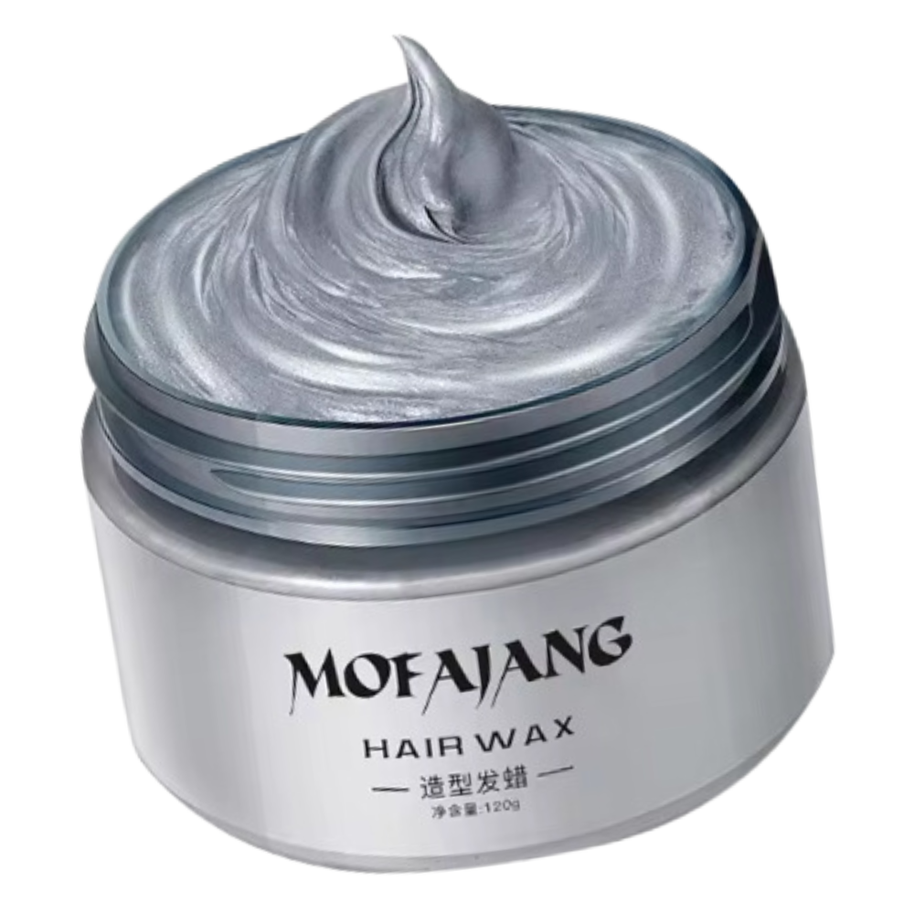 Temporary Vibrant Hair Wax Coloring -Grey - Ozerty