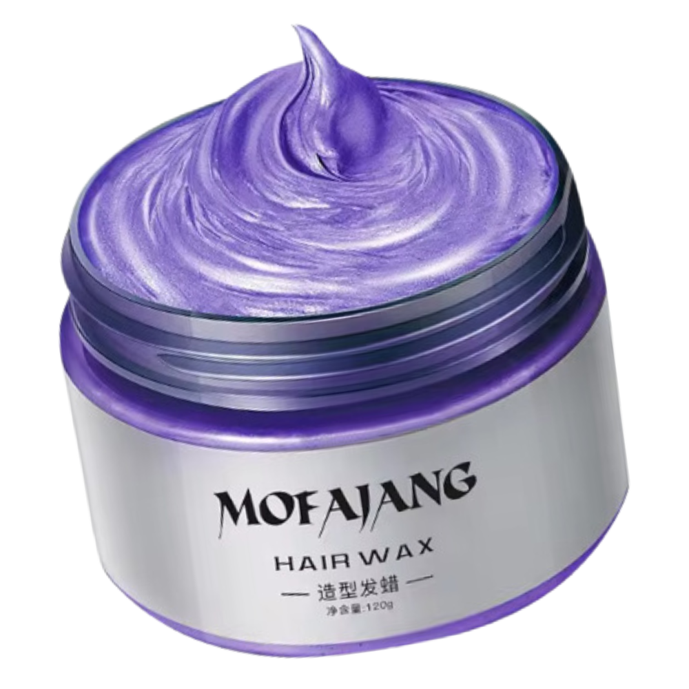 Temporary Vibrant Hair Wax Coloring -Purple - Ozerty